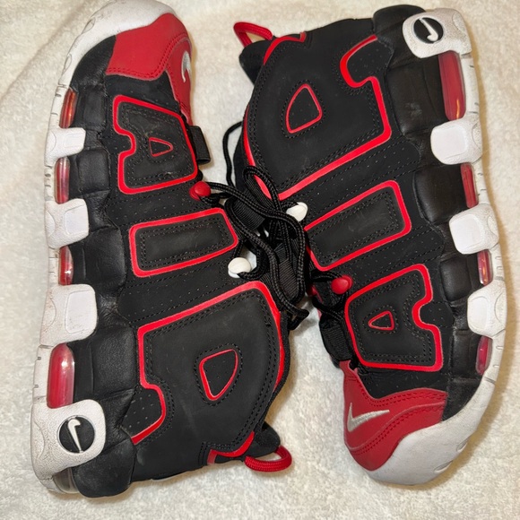 Nike Other - 2022 Nike Air More Uptempo 96 Red Toe (GS) Black/White-Red FD0274-001 Men’s 8.5